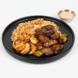Sirloin Steak and Shrimp Hibachi
